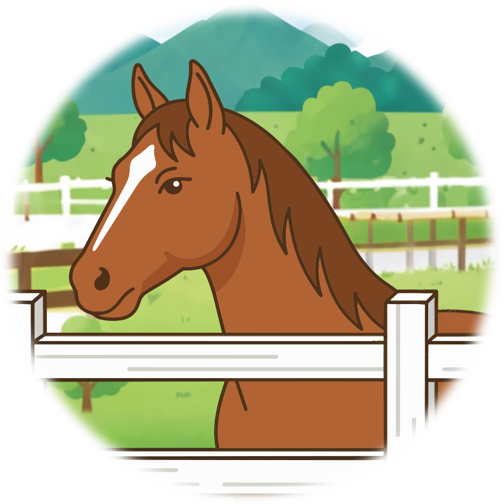 サラブレットのイラスト
