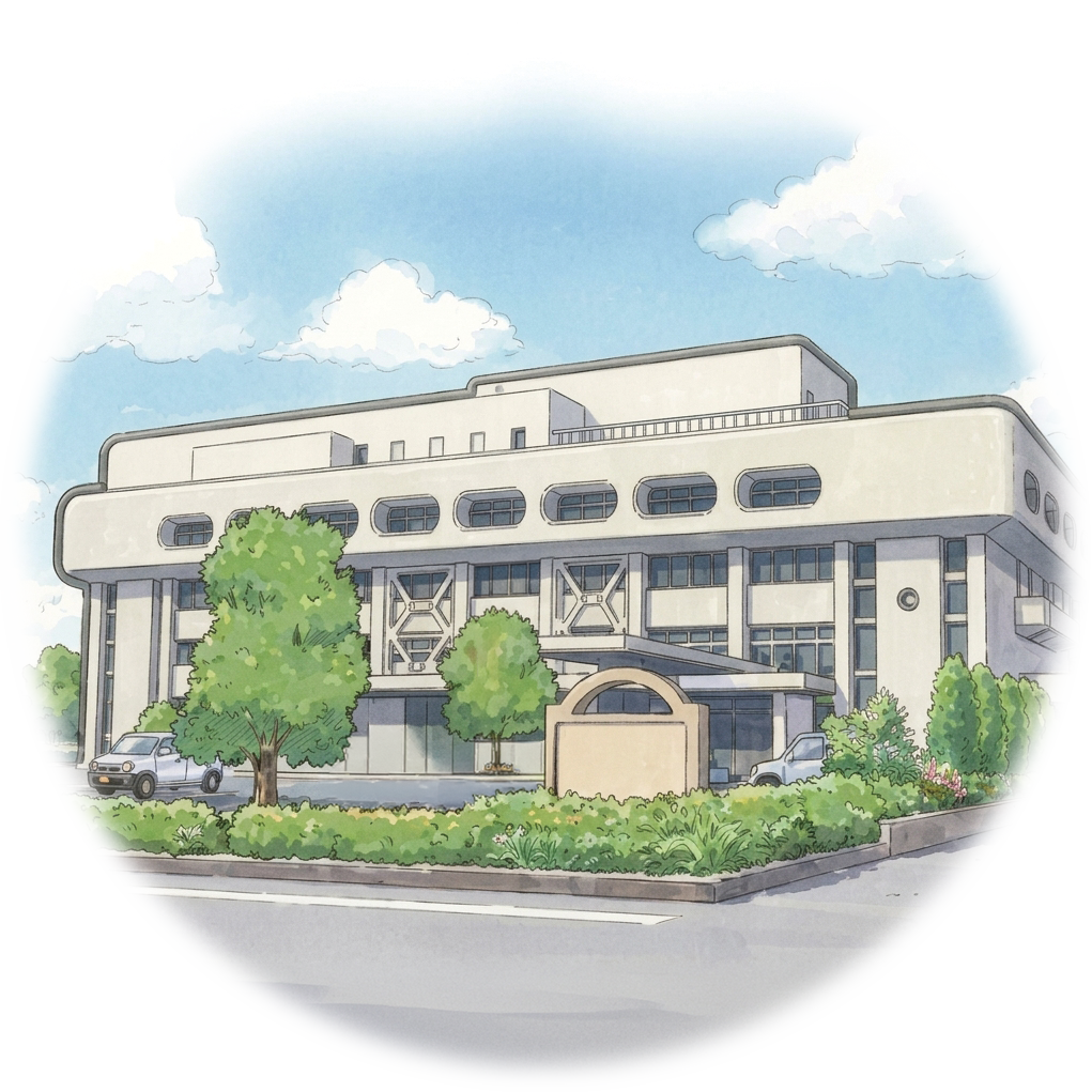 栗東市役所のイラスト
